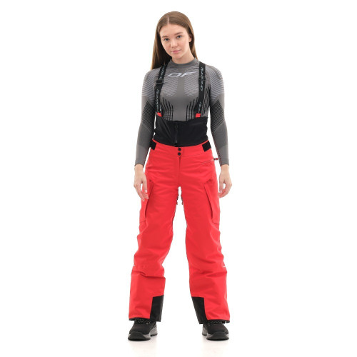 Брюки горнолыжные Dragonfly Gravity Premium Woman Red Fluo в Брянске