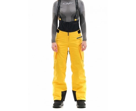 Брюки горнолыжные Dragonfly Gravity Premium Woman Yellow-Dark Ocean в Брянске