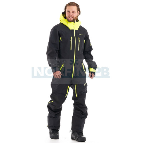 Комбинезон сноубордический Dragonfly SuperLight 3L MAN Black-Yellow Fluo в Брянске