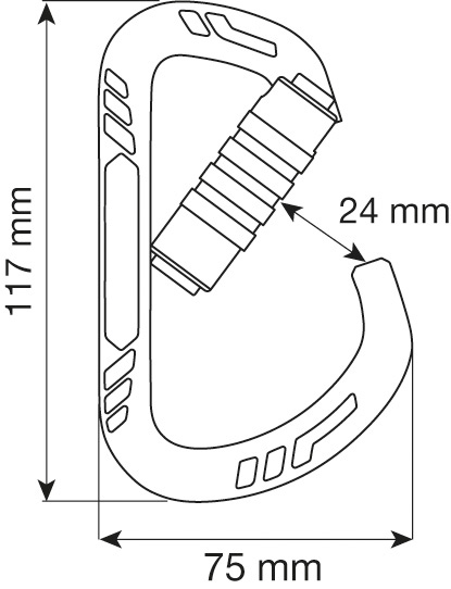  Карабин Camp GUIDE XL 3LOCK - Blue в Брянске  