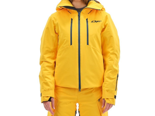 Куртка горнолыжная Dragonfly утепленная Gravity Premium Woman Yellow-Dark в Брянске
