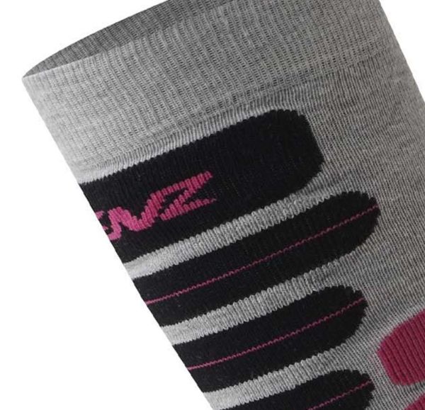 Купить Носки LENZ Skiing 2.0 Light Grey/Pink в Брянске