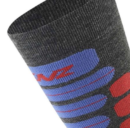 Купить Носки LENZ Skiing Kids Grey/Red/Blue 
