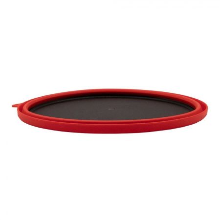 Тарелка Tramp силиконовая с пласт.дном 25,5*25,5*3,5 терракот