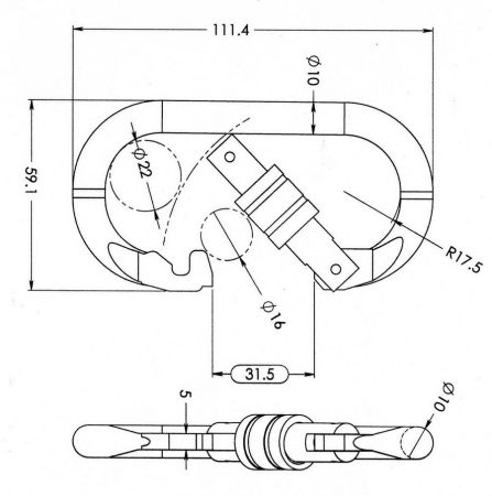  Карабин Вертикаль стальной овал  в Брянске  
