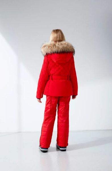 Куртка горнолыжная Poivre Blanc с иск.мехом W21-1003-JRGL/A красный в Брянске