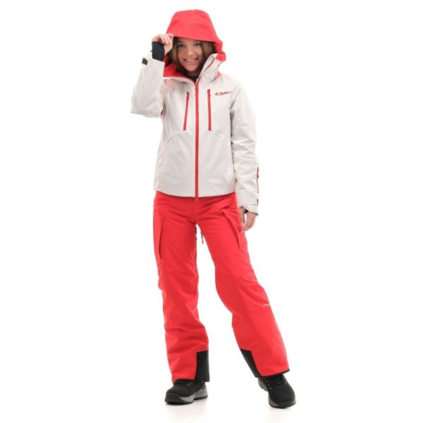 Куртка горнолыжная Dragonfly утепленная Gravity Premium Woman Gray-Red в Брянске