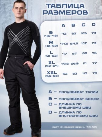 Брюки мужские "Saimaa" черный в Брянске