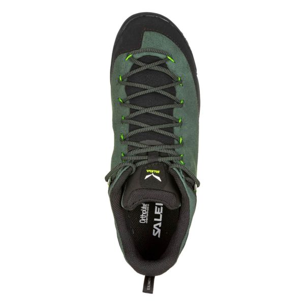 Купить ботинки salewa ms wildfire leather raw green/black в Брянске