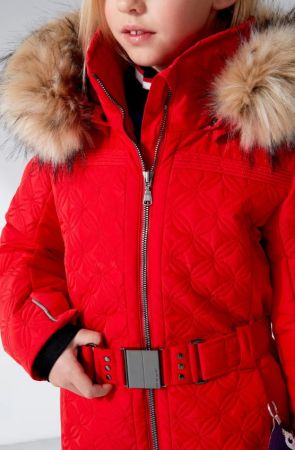 Куртка горнолыжная Poivre Blanc с иск.мехом W21-1003-JRGL/A красный в Брянске