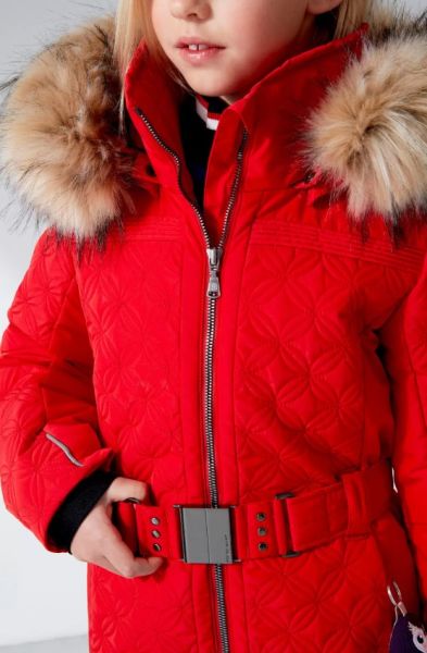 Куртка горнолыжная Poivre Blanc с иск.мехом W21-1003-JRGL/A красный в Брянске