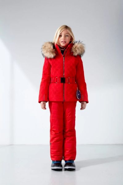 Куртка горнолыжная Poivre Blanc с иск.мехом W21-1003-JRGL/A красный в Брянске