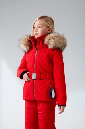 Куртка горнолыжная Poivre Blanc с иск.мехом W21-1003-JRGL/A красный в Брянске