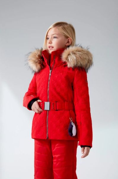 Куртка горнолыжная Poivre Blanc с иск.мехом W21-1003-JRGL/A красный в Брянске