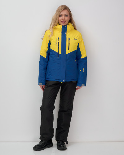Костюм горнолыжный 02815J желтый  в Брянске